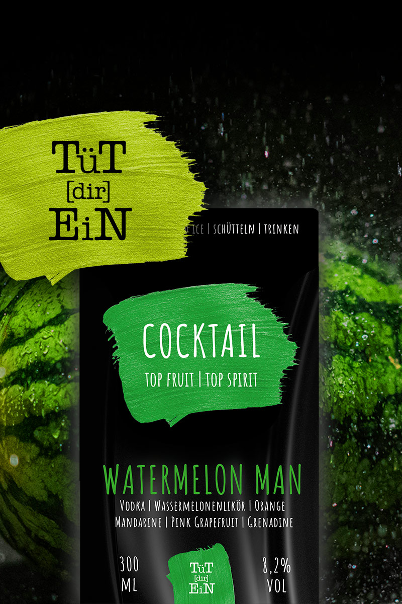 der cocktail in der tüte